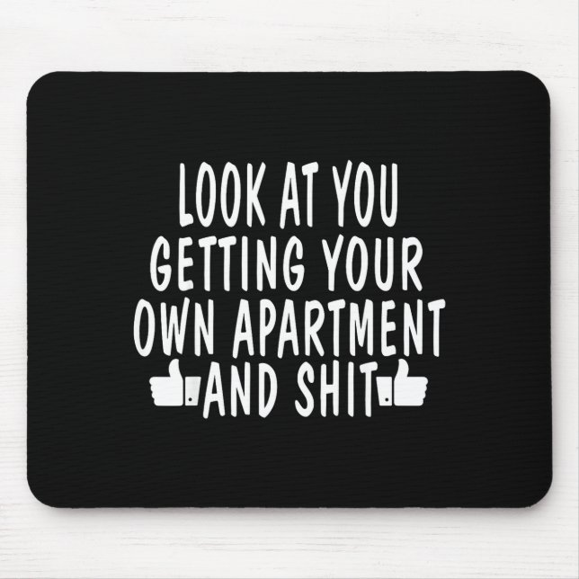 Mousepad Presente Engraçado de Aquecimento de Casa de Novo  (Frente)