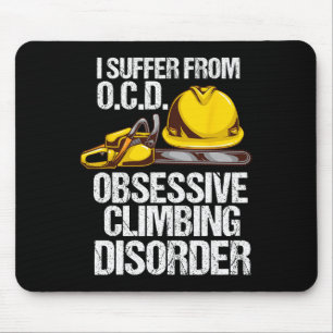 Mousepad Presente engraçado de arborista escalador de árvor