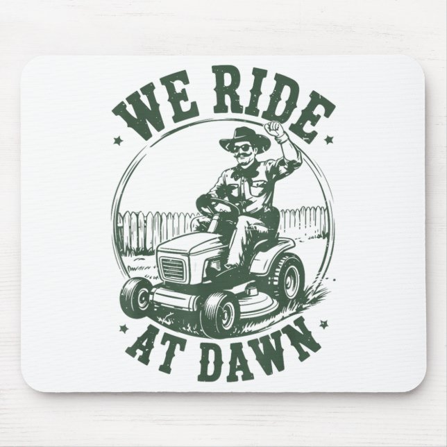 Mousepad Presente engraçado de cortador de grama do papai N (Frente)