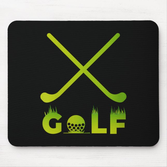 Mousepad Presente engraçado de golfe feminino para marido g (Frente)