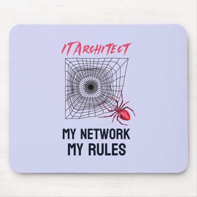 Mousepad Presente engraçado de humor de administrador de re (Frente)