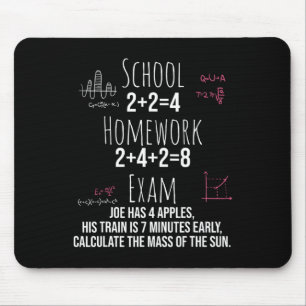 Mousepad Presente engraçado de matemática para meninas adol