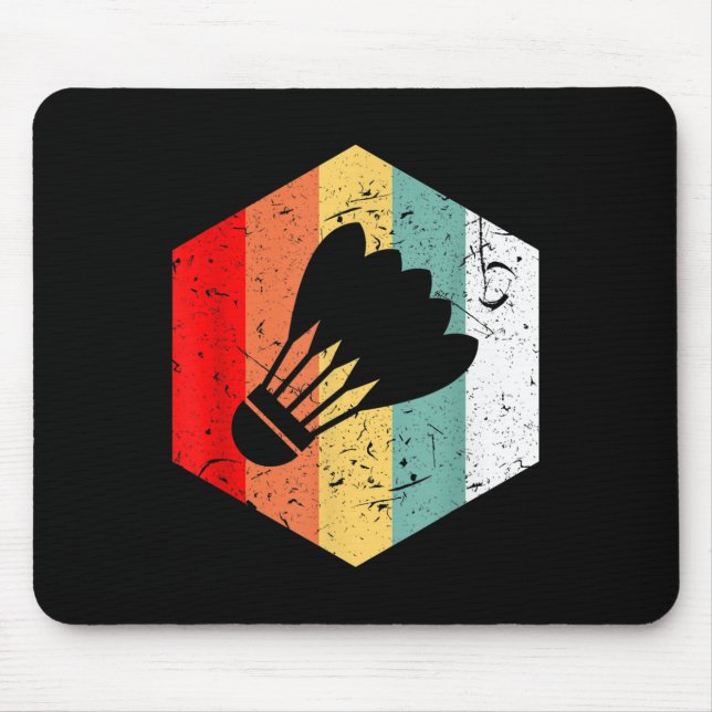 Mousepad Presente Engraçado de Peteca Vintage Retro (Frente)
