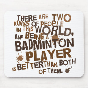 Mousepad Presente (engraçado) do jogador do Badminton