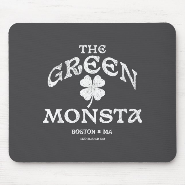 Mousepad Presente engraçado do Monsta Verde Boston M New En (Frente)