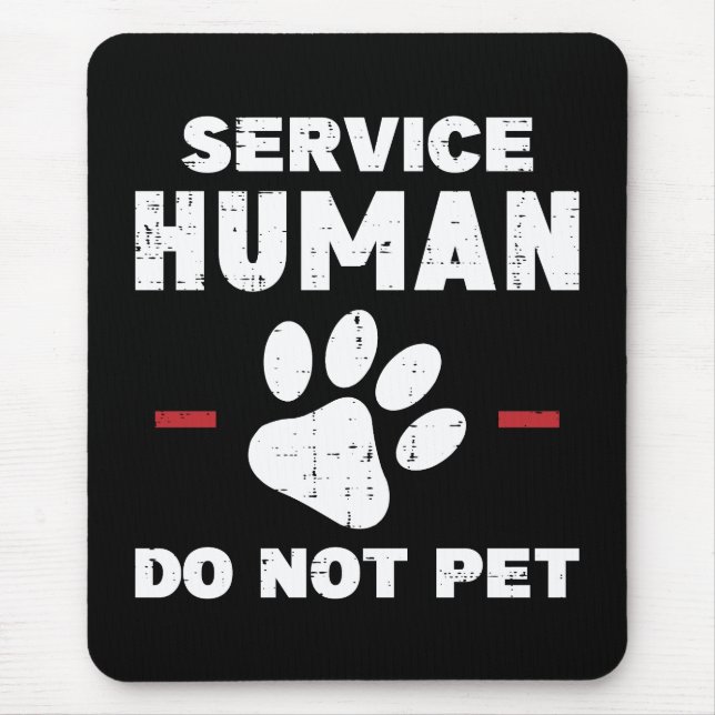 Mousepad Presente engraçado para amantes de cães - Serviço  (Frente)
