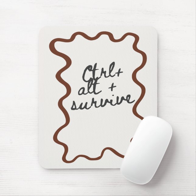 Mousepad Presente engraçado para colegas de trabalho 'Ctrl  (Com mouse)