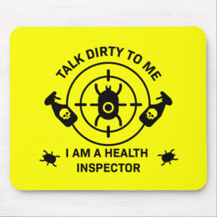 Mousepad Presente Engraçado para Inspetor de Saúde Ambienta