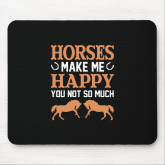 Mousepad Presente Equestre | Cavalos fazem-me feliz