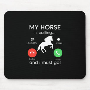 Mousepad Presente Equestre Meu Cavalo Está Chamando