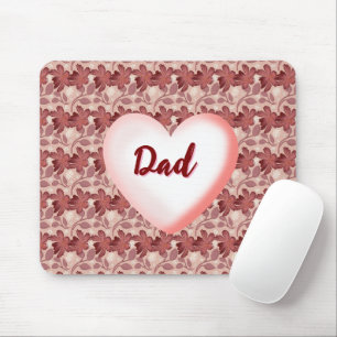 Mousepad Presente floral personalizado para o Pai 
