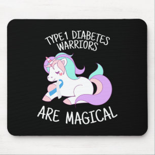 Mousepad Presente Guerreiro de Diabetes Unicórnio