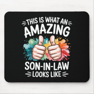 Mousepad Presente incrível genro pai engraçado marido