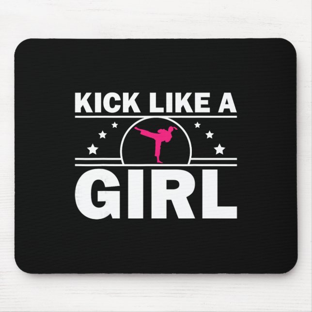 Mousepad Presente Legal de Caratê Kickboxing Amante de Cara (Frente)