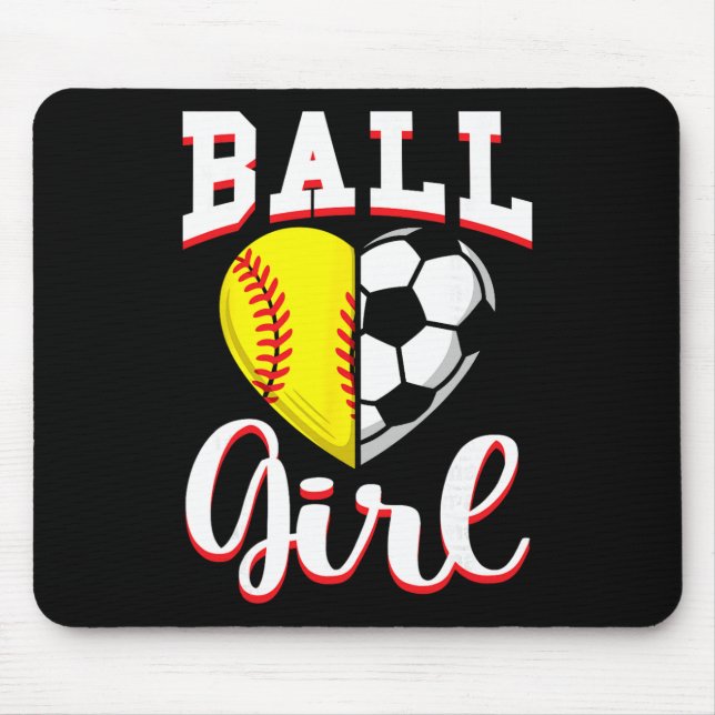 Mousepad Presente Macio para Amantes de Futebol Feminino Co (Frente)