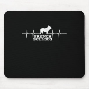 Mousepad Presente no cão Coração para Bulldog Francês