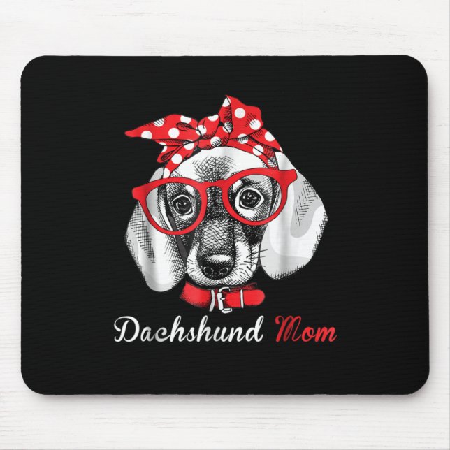 Mousepad Presente no cão | Dachshund Mãe Lovely (Frente)