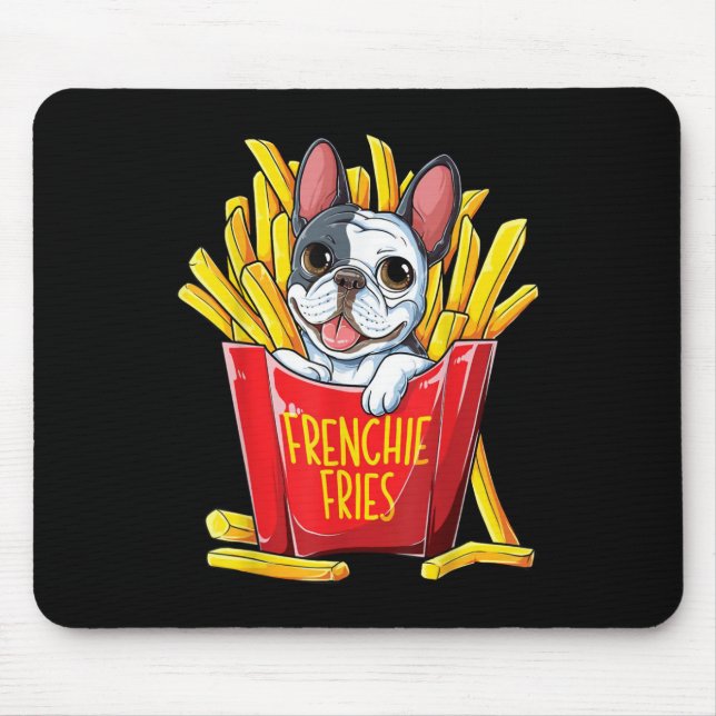 Mousepad Presente no cão | Fries franceses (Frente)