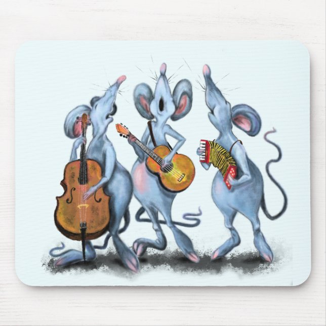 Mousepad Presente no mouse da Banda do mouse - Divertido (Frente)