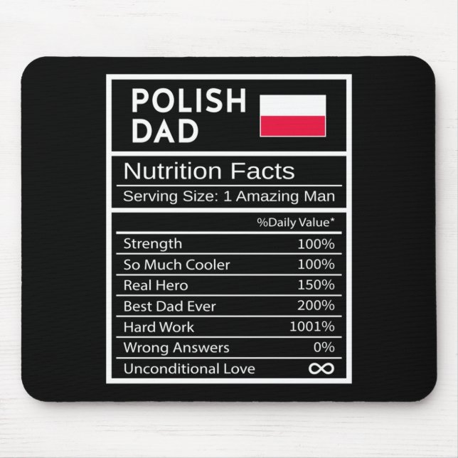 Mousepad Presente Orgulho Nacional Fatos de Rition Polonês  (Frente)