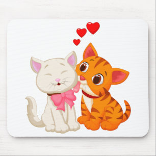 Mousepad Presente para Amante de Gatos Fofos Desenho Engraç