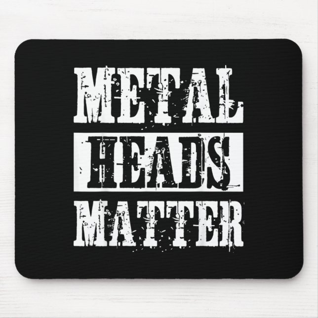 Mousepad Presente para Cabeças de Metal Fã de Black Death M (Frente)