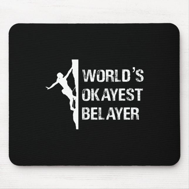 Mousepad Presente para meninas que são escaladoras e pratic (Frente)