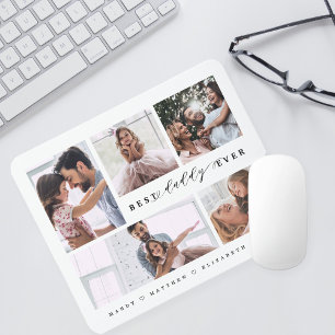 Mousepad Presente Para O Melhor Pai Da Colagem De Fotos Da