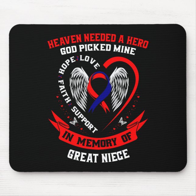 Mousepad Presente Perda de Excelente Onça Doença Cardíaca S (Frente)