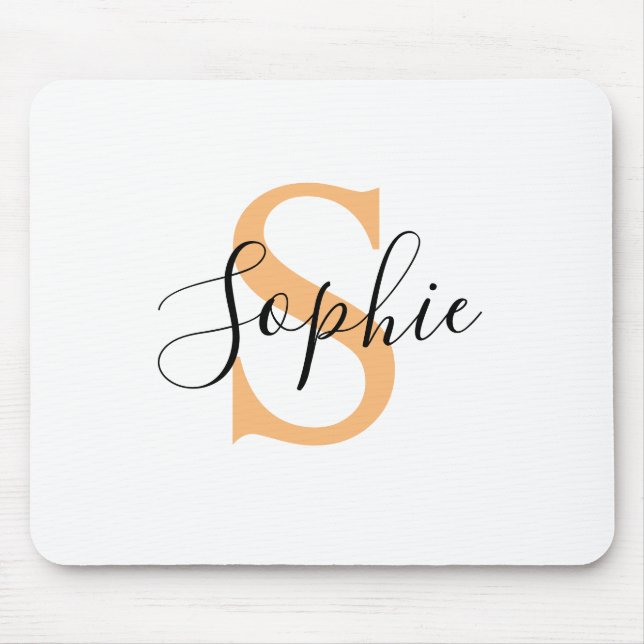 Mousepad Presente Personalizado com Nome Personalizado Letr (Frente)