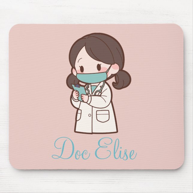 Mousepad  Presente Personalizado de Agradecimento ao Médico (Frente)