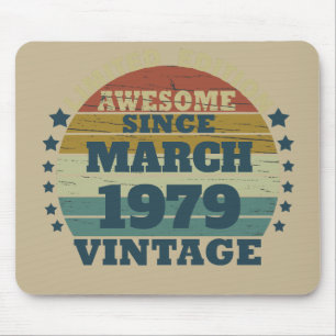 Mousepad Presente personalizado de aniversário de 40 anos d