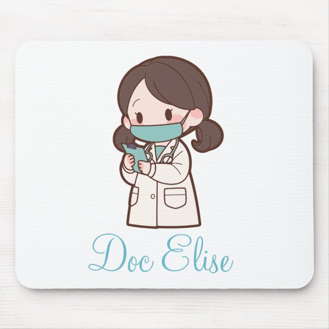 Mousepad  Presente Personalizado de Apreciação para Médico  (Frente)
