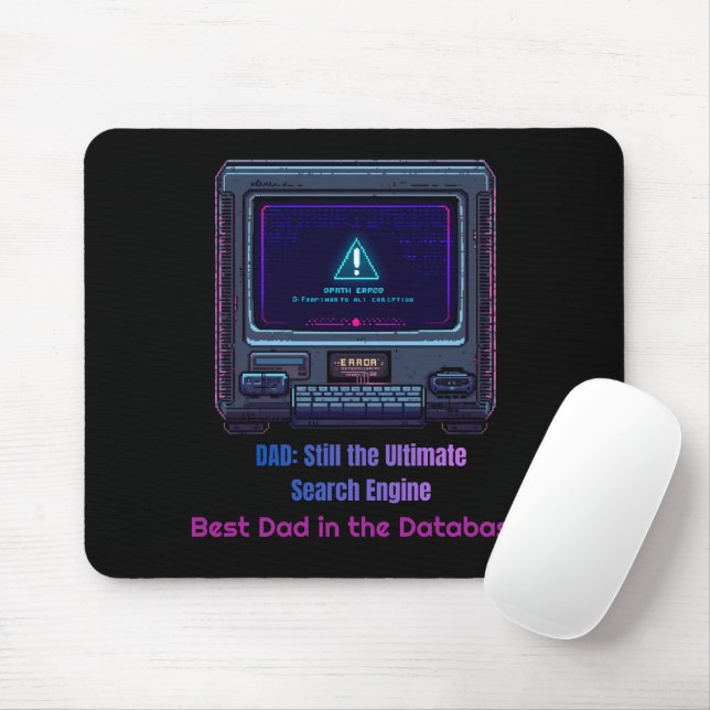 Mousepad Presente Personalizado de Tecnologia Retro Pixel p (Com mouse)
