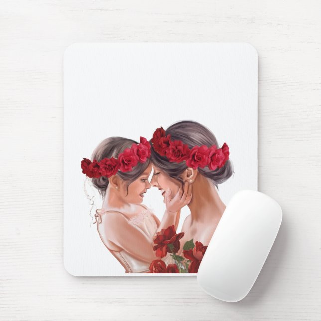 Mousepad Presente Personalizado Floral Comovente (Com mouse)