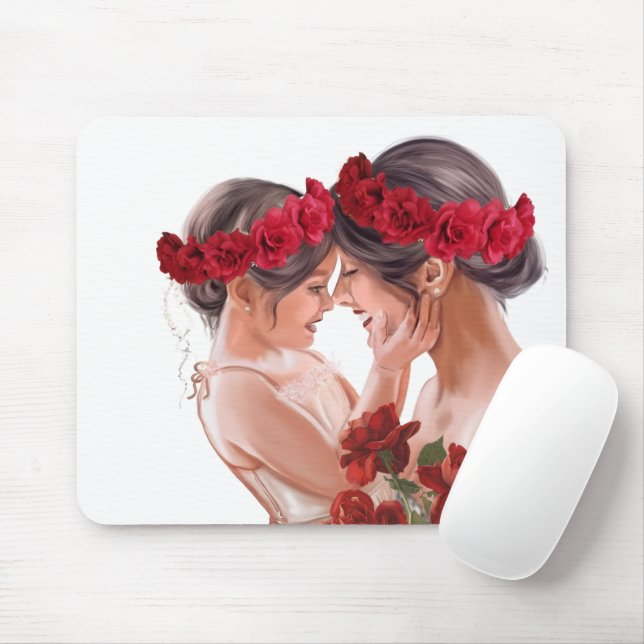 Mousepad Presente Personalizado Floral Comovente (Com mouse)