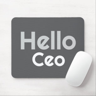 Mousepad Presente Personalizado Moderno Elegante Cinza Hell