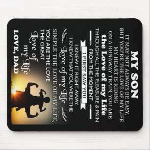 Mousepad Presente Personalizado Para Filho Melhor present