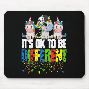 Mousepad Presente Unicórnio do Dia da Conscientização do Au