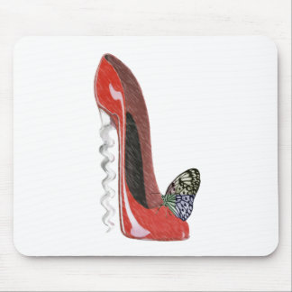 Mousepad Presente vermelho da arte dos calçados e da