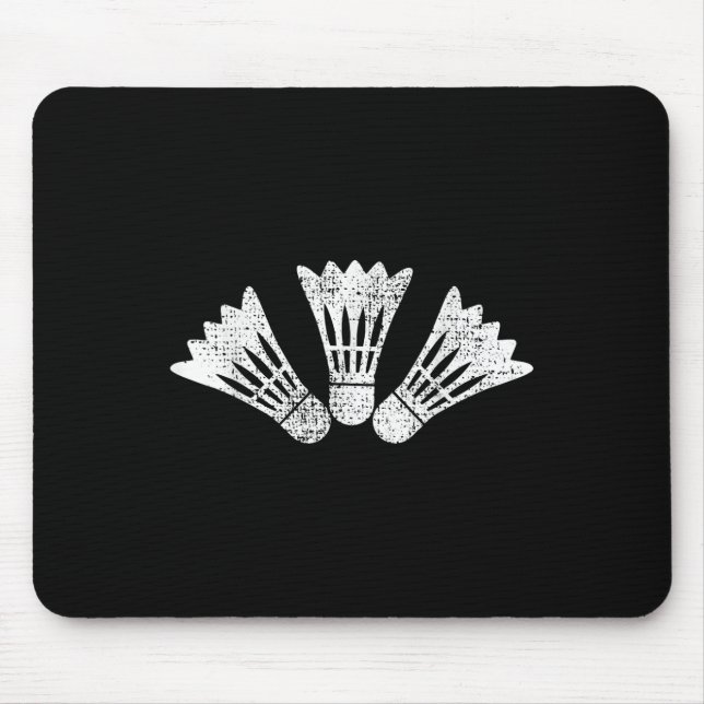 Mousepad Presente Vintage de Badminton (Frente)
