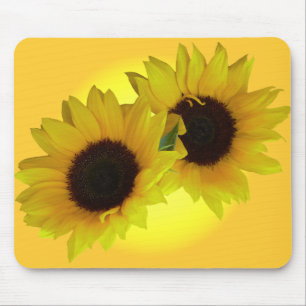 Mousepad Presentes amarelos bonitos da flor do tapete do