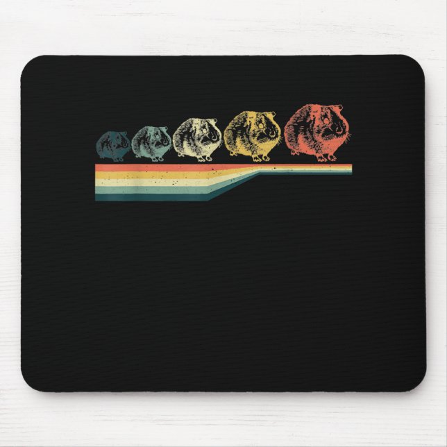 Mousepad Presentes Animais de Suíno Vintage Guiné (Frente)