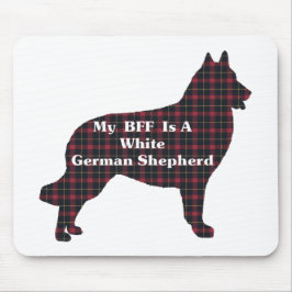 Mousepad Presentes BFF de GERMAN SHEPHERD BRANCO