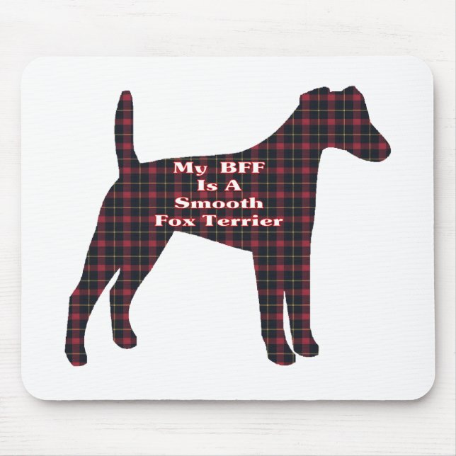Mousepad Presentes BFF Suaves de Fox Terrier (Frente)