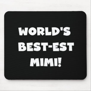 Mousepad Presentes brancos dos t-shirt do texto Mimi do