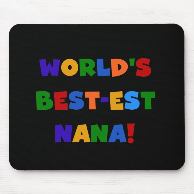 Mousepad Presentes brilhantes das cores do Melhor-est Nana (Frente)