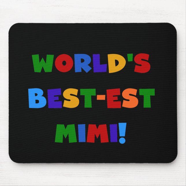 Mousepad Presentes brilhantes dos t-shirt das cores Mimi do (Frente)