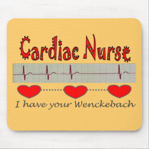Mousepad Presentes cardíacos da enfermeira
