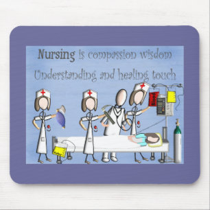 Mousepad Presentes da arte da enfermeira